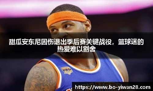 甜瓜安东尼因伤退出季后赛关键战役，篮球迷的热爱难以割舍